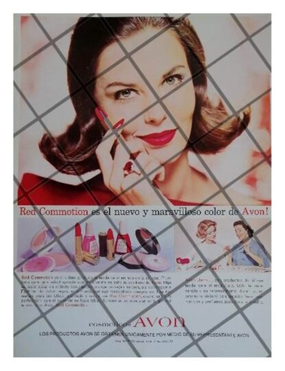 CARTEL PUBLICITARIO RETRO COSMETICOS AVON 1963 /7