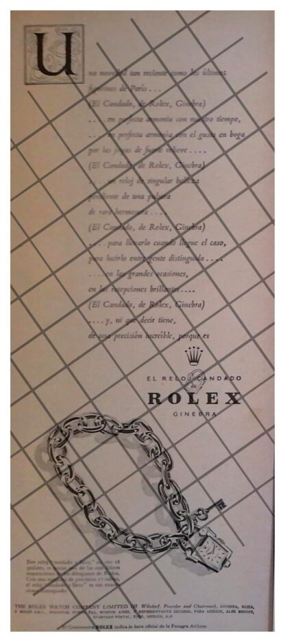 3 CARTELES RETRO RELOJES ROLEX AÑOS 50s /42 - Imagen 2