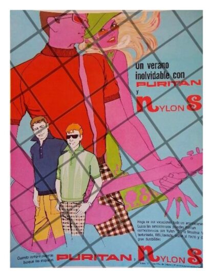 CARTEL PUBLICITARIO RETRO CAMISAS PURITAN 1967