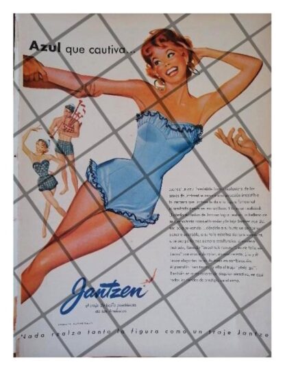 CARTEL PUBLICITARIO RETRO TRAJES DE BAÑO JANTZEN 1965 /4