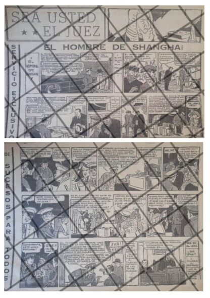 TIRA COMICA ANTIGUA. 1938 EL HOMBRE DE SHANGAI