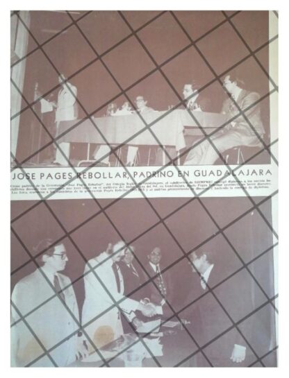 AFICHE ANTIGUO JOSE PAGES REBOLLAR, COLEGIO INGLES 1975