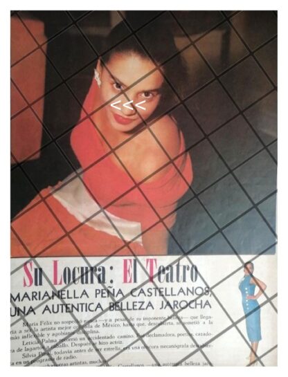 AFICHE VINTAGE. MARIANELA PEÑA CASTELLANOS 1956