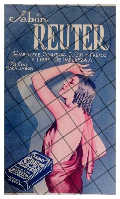 CARTEL PUBLICITARIO ANTIGUO JABON REUTER 1928