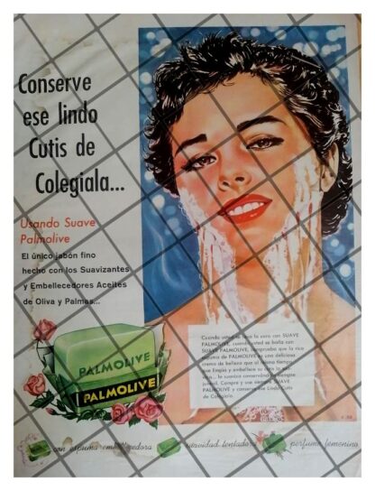 CARTEL PUBLICITARIO RETRO JABON PALMOLIVE 1959 -11