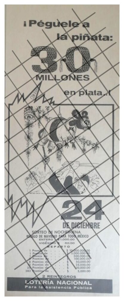 4 AFICHES RETRO LOTERIA NACIONAL 1930s 50s /224 - Imagen 5