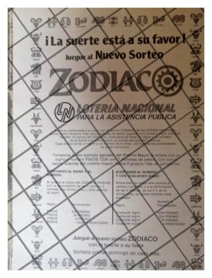 6 AFICHES PUBLICITARIOS RETRO LOTERIA NACIONAL 70s 80s/230 - Imagen 4