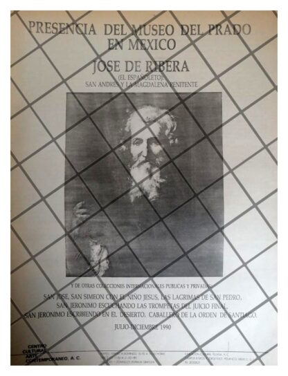 AFICHE RETRO CENTRO CULTURAL ARTE CONTEMPORANEO A.C 1990