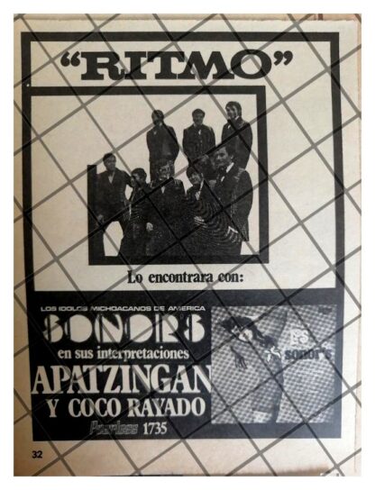 4 AFICHES RETRO. DISCOS PEERLESS Y GRUPOS DE LOS 70s - Imagen 3