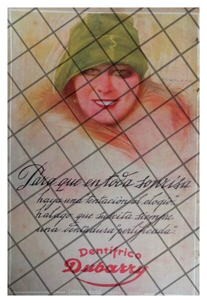 CARTEL PUBLICITARIO ANTIGUO DENTRIFICO DUBARRY 1927 2