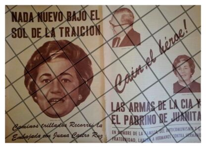 AFICHE RETRO LA TRAICION DE JUANITA CASTRO RUZ 1964