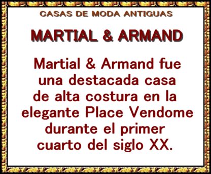 CARTEL PUBLICITARIO ANTIGUO 1907 VESTIDOS. MARTIAL & ARMAND - Imagen 2