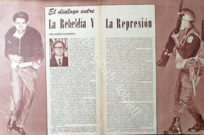 CARTEL ANTIGUO ORIGINAL DE EVENTOS DE TLATELOLCO 1968 REBELDIA Y REPRESION