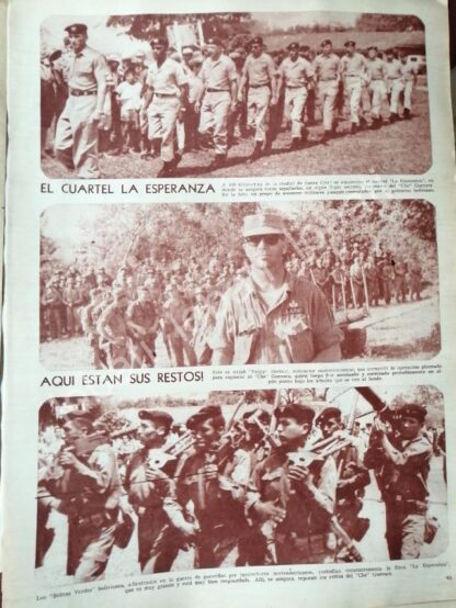 CARTEL ANTIGUO ORIGINAL DE REPORTAJE DE LA MUERTE DEL CHE GUEVARA 1967 / RARO - Imagen 4