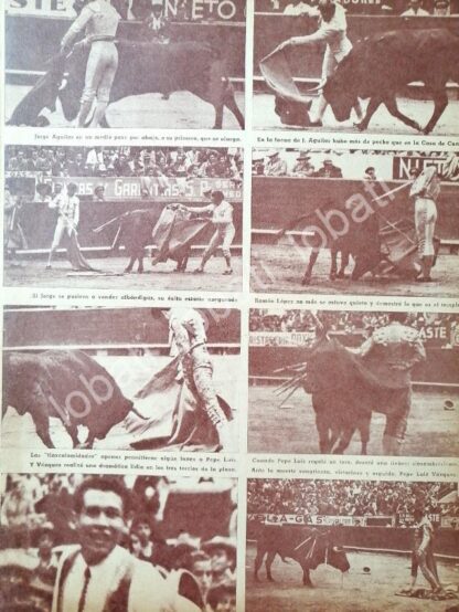 CARTEL ANTIGUO ORIGINAL DE ULTIMA CORRIDA Y MUERTE DE MANOLETE 1947 / TOROS /FEP - Imagen 3