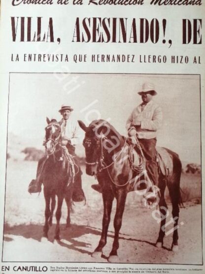 CARTEL ANTIGUO ORIGINAL DE RESEÑA. PANCHO VILLA SESINADO 1966 - Imagen 3