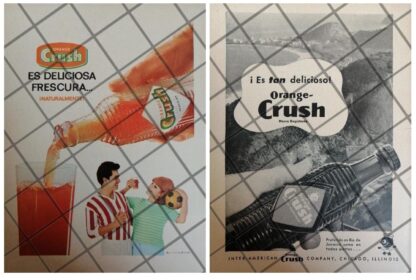 12 CARTELES ANTIGUOS REFRESCOS ORANGE CRUSH 50s 60s /341 - Imagen 10