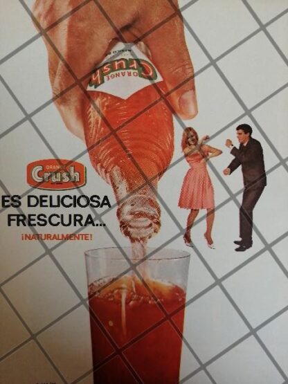 12 CARTELES ANTIGUOS REFRESCOS ORANGE CRUSH 50s 60s /341 - Imagen 6