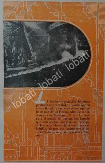 CARTEL ANTIGUO ORIGINAL DE 15 AFICHES DE LA FUNDIDORA MONTERREY 1940 & 1945. - Imagen 12