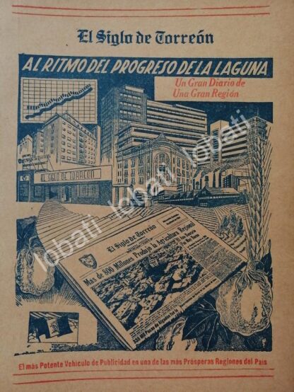 CARTEL ANTIGUO ORIGINAL DE AFICHE DEL PERIODICO EL SIGLO DE TORREON 1966 / N82