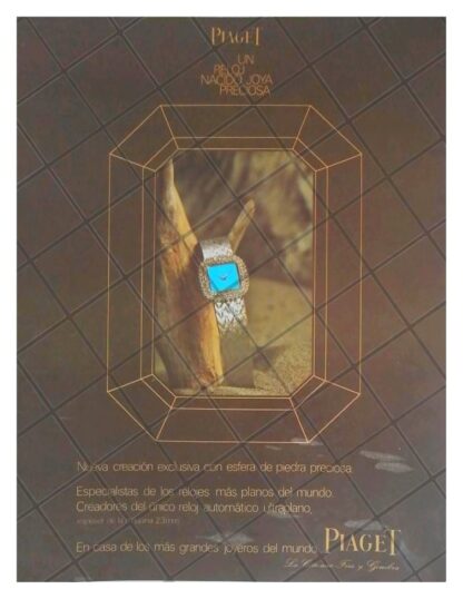 CARTEL PUBLICITARIO RETRO. RELOJES PIAGET 1969 /12