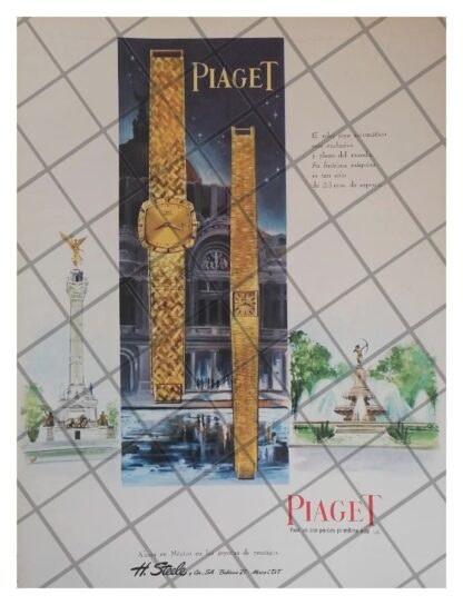 CARTEL PUBLICITARIO RETRO. RELOJES PIAGET 1968 /16