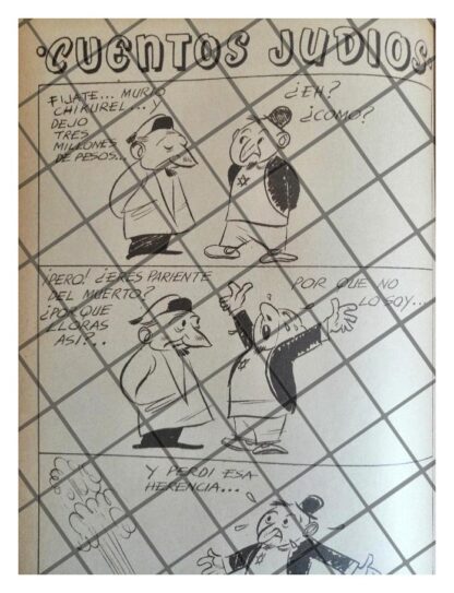 TIRA COMICA ANTIGUA CUENTOS JUDIOS 1941 /ANGEL ZAMARRIPA 17