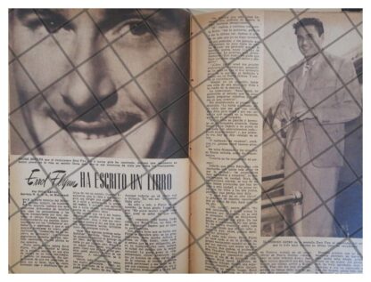 AFICHE RETRO EL ACTOR ERROL FLYNN 1944