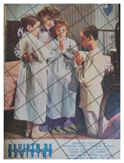 PORTADA ANTIGUA 1944 PELICULA. COMO TODAS LAS MADRES