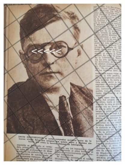 AFICHE RETRO NICOLAI MYASKOVSKY /dmitri shostakovich - Imagen 2