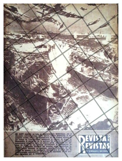 AFICHE RETRO 1944 LA INVASION A EUROPA. EL DIA "D"