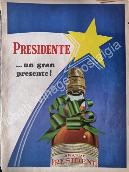 CARTEL ANTIGUO ORIGINAL DE BRANDY DON PEDRO 1973 UN GRAN PRESENTE