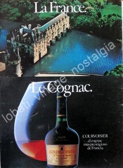 CARTEL ANTIGUO ORIGINAL DE COGNAC COURVOISIER NAPOLEON 1981 /V258