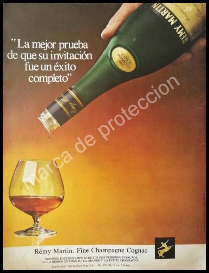 CARTEL ANTIGUO ORIGINAL DE CHAMPAGNE REMI MARTIN 1979 /2