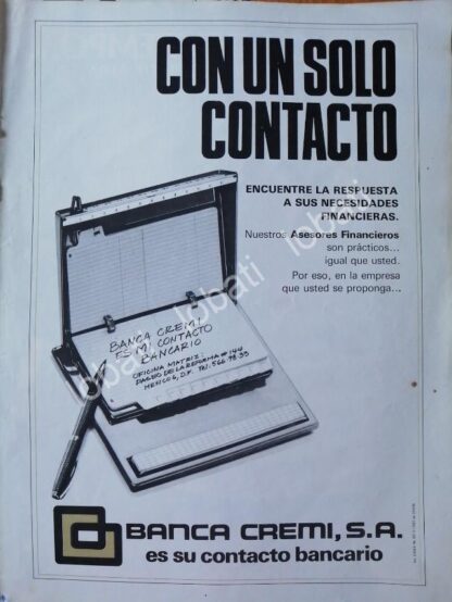 CARTEL ANTIGUO ORIGINAL DE BANCO BANCA CREMI S.A 1981 /126