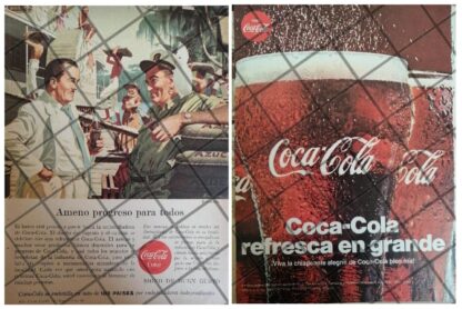 11 CARTELES RETRO REFRESCOS COCA COLA 1950s 60s /343 - Imagen 6