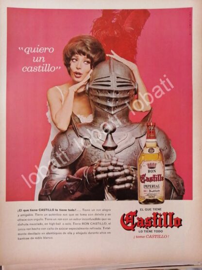 CARTEL ANTIGUO ORIGINAL DE RON CASTILLO 1966 /511