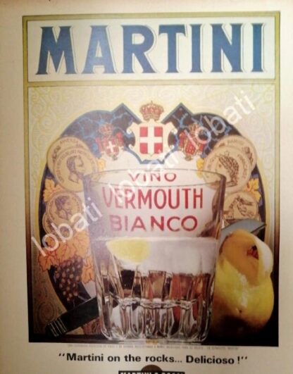 CARTEL ANTIGUO ORIGINAL DE VINOS MARTINI VERMOUTH 1960s /388