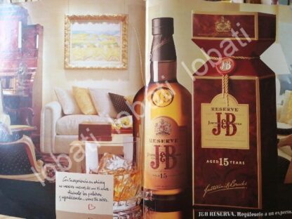 CARTEL ANTIGUO ORIGINAL DE VINOS. WHISKY J&B 1994 /566