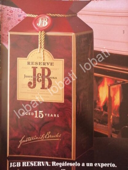 CARTEL ANTIGUO ORIGINAL DE VINOS. WHISKY J&B 1980s /561