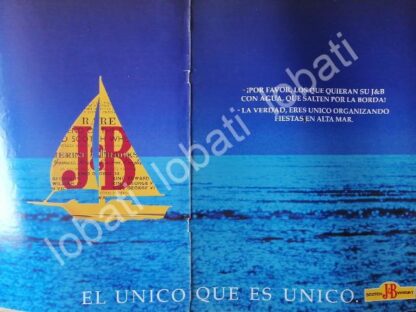 CARTEL ANTIGUO ORIGINAL DE VINOS. WHISKY J&B 1993 /558