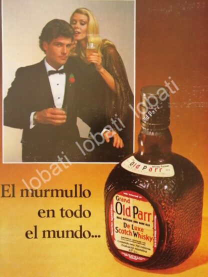 CARTEL ANTIGUO ORIGINAL DE VINOS. WHISKY OLD PARR 1976 /556